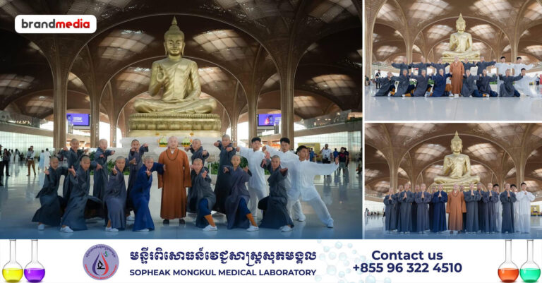 ប្រតិភូព្រះសង្ឃវត្តសៅលីងចំនួន ១៦អង្គ បាននិមន្តមកដល់ទឹកដីអច្ឆរិយៈកម្ពុជា ដើម្បីត្រៀមចូលរួមសម្តែងក្នុង «មហោស្រពក្បាច់គុនចម្រុះ កម្ពុជា-ចិន» ខាងមុខនេះ!